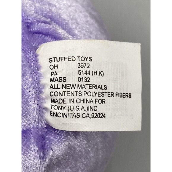 5 Inch Pink & Purple Bunny Rabbit Plush Vibrant Colors Stuffed Animals Tony Toys - Picture 5 of 5